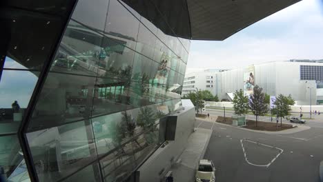 Establishing-shot-of-BMW-headquarters-in-Munich-Germany-1