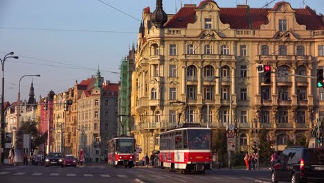 Traffic-moves-on-the-streets-of-Prague-Czech-Republic-1