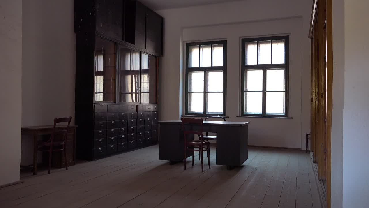 Interior Of An Interrogation Room At The Terezin Nazi Concentration Camp In  Czech Republic Free Stock Video Footage Download Clips