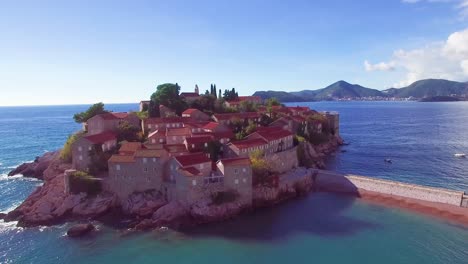 Remarkable-aerial-shot-over-the-beautiful-Sveti-Stefan-island-in-Montenegro-8