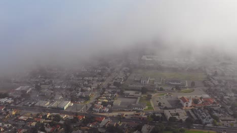 An-aerial-through-the-fog-reveals-a-Southern-California-city-Ventura-California