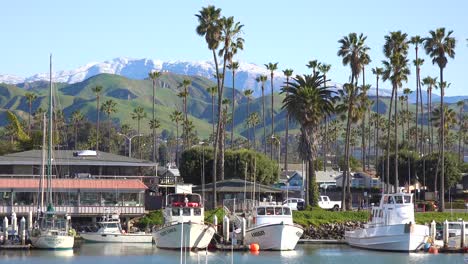Snow-on-the-mountains-behind-the-California-coastal-town-of-Ventura-California-following-a-winter-storm-1