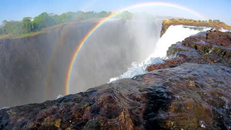 Devil&#39;s-Pool-Bei-Victoria-Falls-Sambia-Nahe-Dem-Rand-Der-Wasserfälle