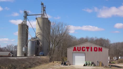 An-auction-house-in-an-industrial-area-of-a-small-midwestern-American-town