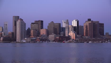 Skyline-of-downtown-Boston-Massachusetts-at-night-or-dusk