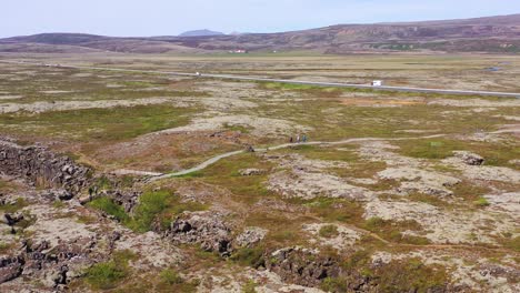 Beautiful-aerial-over-the-mid-Atlantic-Ridge-at-Thingvellir-Iceland-6