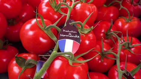 Fresh-tomatoes-vegetables-in-a-street-market-are-certified-made-in-Normandy-France