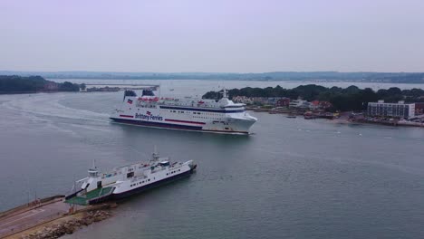 Aerial-over-a-Brittany-Ferry-boat-sailing-across-the-English-Channel-from-England-to-France