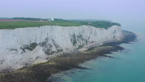 Aerial-of-the-South-Foreland-Lighthouse-and-the-Cliffs-Of-Dover-overlooking-the-English-Channel-3
