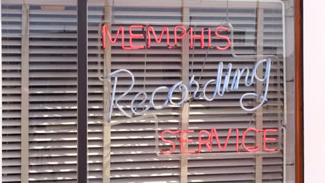 Neon-sign-reads-Memphis-Recording-Service-at-Sun-Studios-where-Sam-Phillips-introduced-Elvis-to-the-world-Memphis-Tennessee