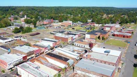 Aerial-around-the-town-of-West-Helena-Arkansas-small-poor-abandoned-rundown-and-poverty-stricken-1