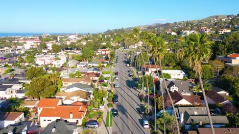2020---aerial-of-the-streets-of-Southern-California-palms-mostly-empty-as-people-stay-home-during-the-Coronavirus-Covid-19-epidemic-crisis