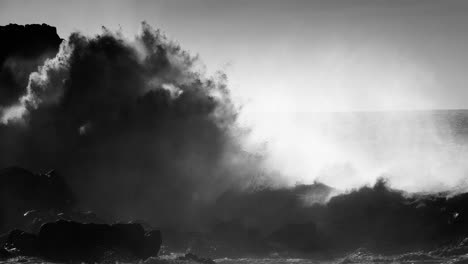 Large-ocean-waves-roll-into-the-coast-of-Hawaii-and-break-on-the-shore-2