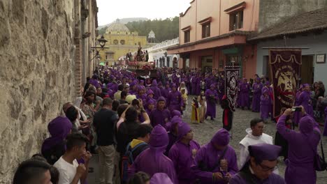 Robed-priests-carry-incense-burners-in-a-colorful-Christian-Easter-celebration-in-Antigua-Guatemala-3