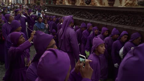 Robed-priests-carry-giant-coffins-in-a-colorful-Christian-Easter-celebration-in-Antigua-Guatemala
