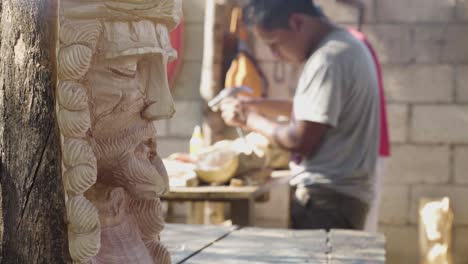 Woodcarvers-in-Antigua-Guatemala-carve-souvenir-wooden-effigies-of-Jesus-Christ-during-easter-week-Semana-Santa-3