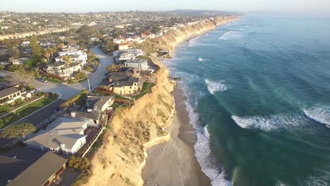 A-beautiful-aerial-above-the-California-coastline-north-of-San-Diego