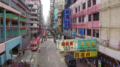Tilt-up-to-reveal-busy-streets-of-Hong-Kong-China