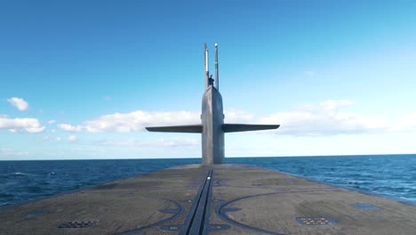 The-Uss-Texas-A-Us-Navy-Nuclear-Submarine-At-Sea-2