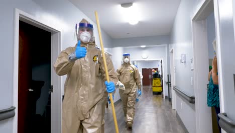 Members-Of-The-National-Guard-Sanitize-An-Senior-Living-Facility-During-Covid19-Outbreak-3