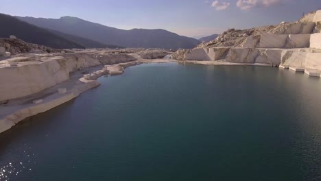 Beautiful-aerial-over-a-marble-quarry-at-dawn-1