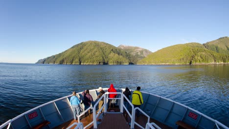 POV-timelapse-of-a-ship-entering-a-glassy-Gut-Bay-at-South-Baranof-Wilderness-in-Southeast-Alaska