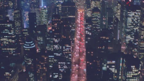 Nightime-aerial-of-Manhattan-New-York-skyline-night-1