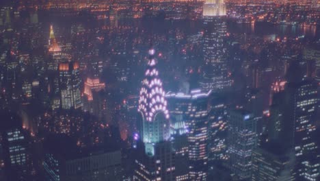 Nightime-aerial-of-Manhattan-New-York-skyline-night-includes-Chrystler-Building