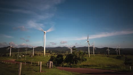 Time-lapse-of-a-wind-farm-at-Ravenshoe-Queensland-Australia
