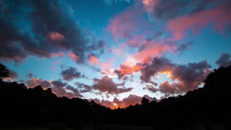 Time-lapse-beautiful-clouds-at-Mt-Gravatt-Queensland-Australia