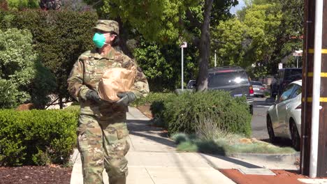 Us-Army-Soldiers-Distribute-Food-In-Santa-Barbara-California-During-The-Covid19-Corona-Virus-Outbreak-Emergency-Pandemic-Outbreak-Food-Shortage