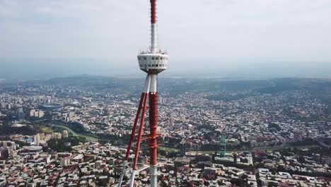 Aerial-Around-The-Tbilisi-Tv-Broadcasting-Tower-In-The-Republic-Of-Georgia-1