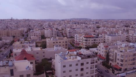 Aerial-Over-The-City-And-Suburbs-Of-Amman-Jordan-1