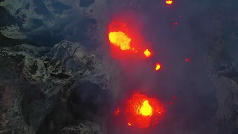 Stunning-Dramatic-Aerial-Over-Mt-Yasur-Volcano-Volcanic-Eruption-Lava-On-Tanna-Island-Vanuatu-4