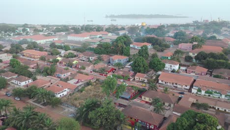 Good-Aerial-Over-Rural-Neighborhoods-Near-Bissau-In-Guineabissau-West-Africa-A-Typical-West-African-City-2