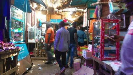 Pov-Shot-Walking-Through-Crowded-Market-Stalls-In-Bissau-In-Guineabissau-West-Africa-1