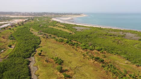 Good-Aerial-Views-Of-A-Coastal-Region-In-West-Africa-Near-Banjul-Gambia