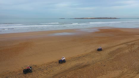 Tourists-Ride-Atvs-On-A-Beach-In-Essaouira-Morocco-1