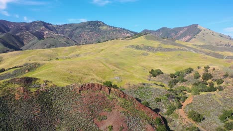 Beautiful-Aerial-Over-Remote-Hills-And-Mountains-In-Santa-Barbara-County-Central-California-3