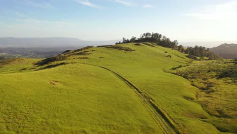 Beautiful-Aerial-Over-Grassland-And-Remote-Hills-And-Mountains-Reveals-Santa-Ynez-Valley-Santa-Barbara