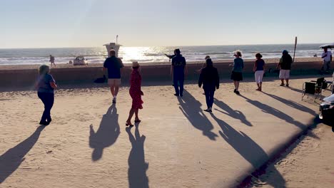 People-Practice-Learn-Line-Dancing-And-Dance-Outdoors-At-A-Beach-In-Ventura-Southern-California-1