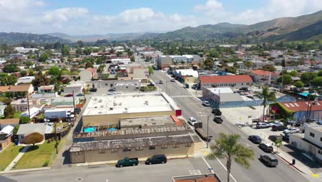 Aerial-Over-The-Avenue-Section-Of-Ventura-California-With-Businesses-And-Offices-Visible-Southern-California-Or-Los-Angeles-Average-West-Coast-Town-2