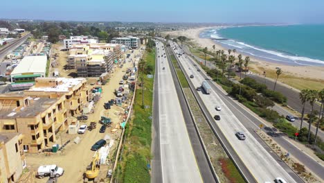 Aerial-Of-Condos-And-Development-Construction-Along-The-Pacific-Coast-Near-Ventura-California-1
