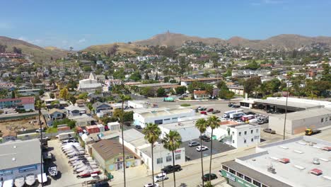 Aerial-Establishing-Shot-Of-Midtown-Area-Ventura-California