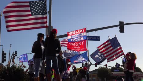 Trump-Supporters-Protest-Election-Fraud-In-The-Us-Presidential-Elections-With-Large-Flags-Flying-On-The-Street-In-Ventura-California-8