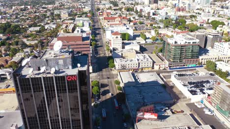 Antenne-Des-CNN-Kabelnachrichtengebäudes-In-Hollywood-Los-Angeles-Bureau-California-3