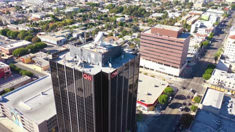 Antenne-Des-CNN-Kabelnachrichtengebäudes-In-Hollywood-Los-Angeles-Bureau-California-4