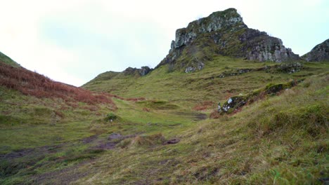 A-windy-day-is-seen-on-Fairy-Glen-on-the-Isle-of-Skye-in-Scotland
