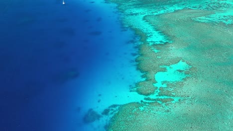An-Aerial-View-Shows-The-Reef-Off-Of-Fiji