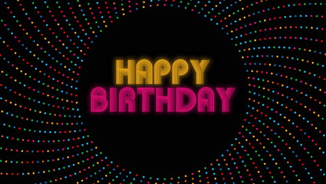 Animated-closeup-Happy-Birthday-text-with-confetti-on-holiday-background